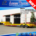 QINGDAO AOTONG 2 axles size optional gooseneck semi truck two axis heavy duty low bed trailer for sale